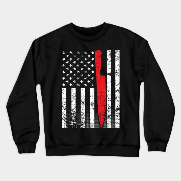 American Meat Cutter Crewneck Sweatshirt by RelevantArt